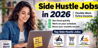 Side Hustle Jobs in 2026: A Complete Guide To 9 Flexible Ways to Get Hired and Earn Extra Money Side Hustle Jobs