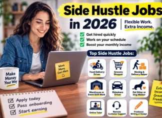 Side Hustle Jobs in 2026: A Complete Guide To 9 Flexible Ways to Get Hired and Earn Extra Money Side Hustle Jobs