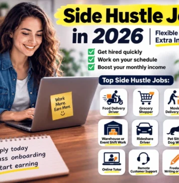 Side Hustle Jobs in 2026: A Complete Guide To 9 Flexible Ways to Get Hired and Earn Extra Money Side Hustle Jobs